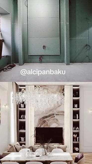 Digər tikinti xidmətləri: Gipskarton tavan və işıqlandırma üzrə peşəkar xidmət ✨ 20 m² paket – — 5