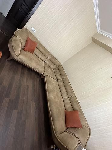 Cox az işlədilib. Qonaq otağı dəsti - Künc divan: L formalı, yumşaq — 5