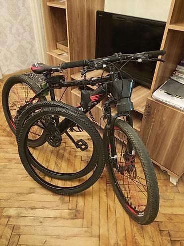 velo: Bmx markalı 26-lıq velosiped qırmızı-qara qarışığ rəng üstündə danq — 1