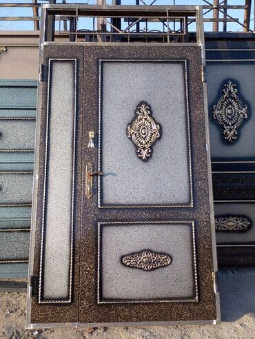 Darvazalar və aksesuarlar: Dəmir Həyət darvazası, Yana açılan, Mexaniki, rəng - Mavi — 5