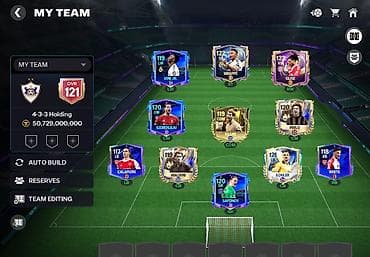 Salam,hesab 121 ovr,çoxlu yuksek reytinqli oyuncular var,umumiliyde — 2