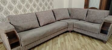 угловые диваны для гостинной: Угловой диван, Ткань — 1