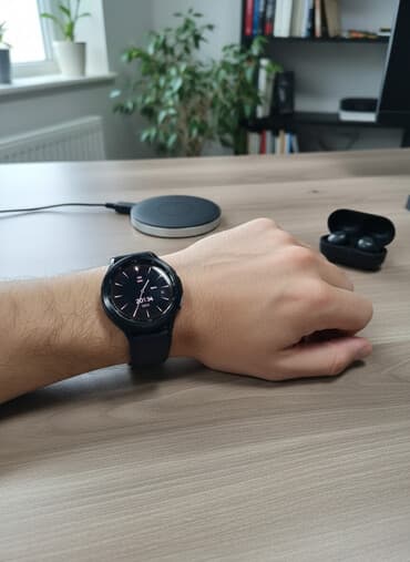 İşlənmiş, Smart saat, Samsung, Suya davamlı, rəng - Qara