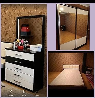 stol stul 2 ci el: İkinəfərlik çarpayı, Dolab, Termo, 2 tumba, İşlənmiş — 1