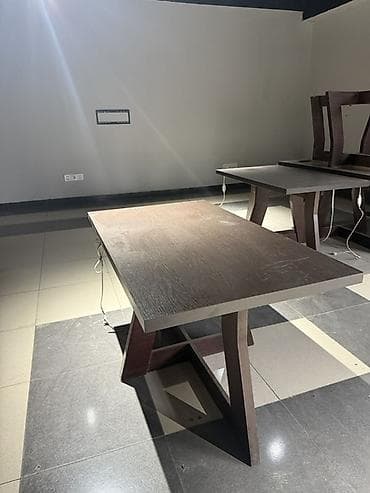 madeyra genc odasi: Açılmayan, MDF, Dördbucaq masa — 2