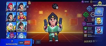 oline is: Brawl Stars oyunu üçün hesab - Kupa: 11,312 - Savaşçılar: 71/104 - — 6