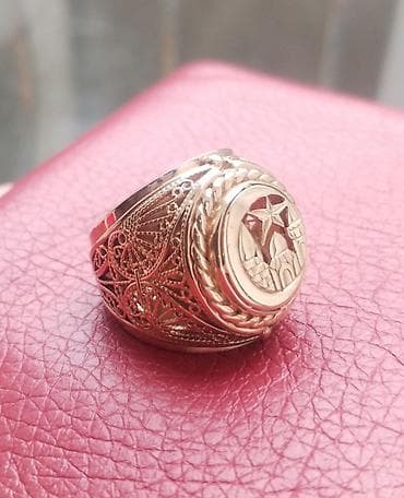 Üzük, Sarı qızıl, 583 Əyar, Qaşsız