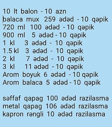 şuşə bankalar: BANKA VƏ BALON 10 QƏPİK VACCAP 055 701 36 — 2