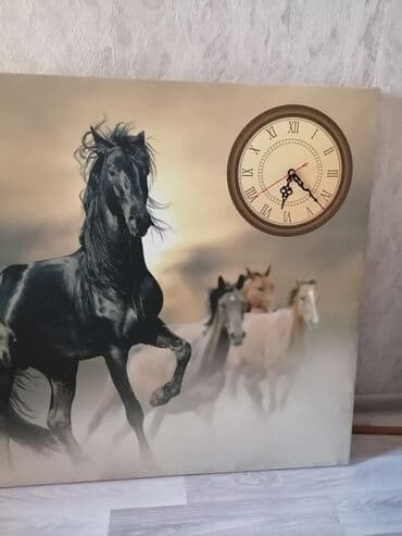 Digər aksesuarlar: Saat Kətan üstündə at çap olunub Əla hədiyyə — 4