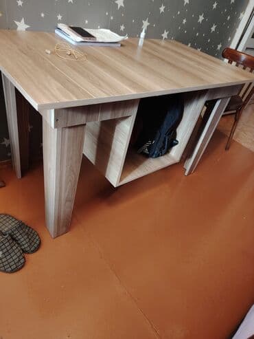 стол компьютерный складной трансформер: Компьютерный стол, Новый, Нераскладной, Ламинат, Прямоугольный стол — 1