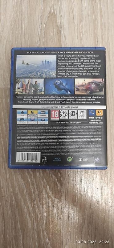 plazmalar: Bir neçə PS4 oyunu satıram. Hamsı işlək vəziyyətdədir. 1. GTA 5 - 30 — 3