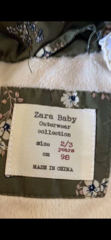 uşaq geyimlərinin kirayəsi: 2 ve3 yaşli qiz uşagi ücün kurtka.yenidi zara markasi.keyfiyetli — 2