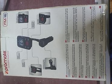 Promate FM-16 – Avtomobil üçün çoxfunksiyalı FM transmitter və 2.1A — 2