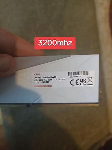 12 volt adapter: XPG (8+8gb) 16 gb ( 2 ədəd ram ) RGB DDR4 yaddaş modulları dəsti — 3