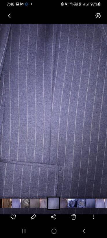 Kostyumlar: Kostyum, Demisezon, Louis Vuitton, 3XL, rəng - Göy — 5