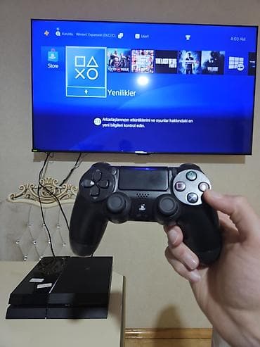 PlayStation 4 (PS4) konsolu – komplektdə DualShock 4 idarəetmə pultu