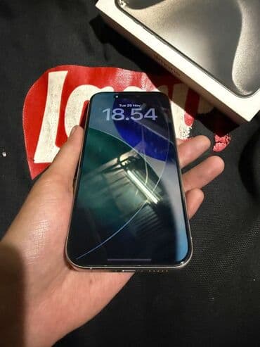 telefon alıram ucuz: IPhone 15 Pro, 256 GB, Gümüşü, Face ID — 2