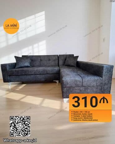 divan ayaqlari: Künc divan, Açılan, Bazalı, Parça, Şəhərdaxili pulsuz çatdırılma — 1