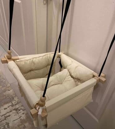 uşaq yelənçəyi: İşlənmiş, Oturacaq-yelləncək, Zontiksiz, Taxta — 7