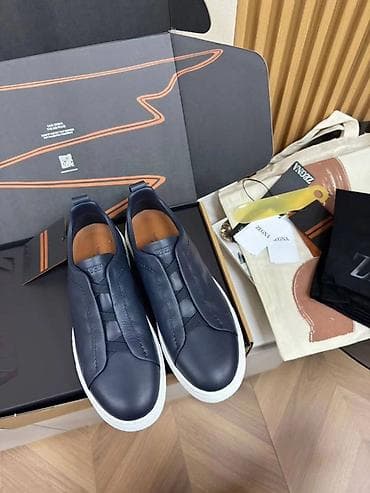 krosofka: Zegna kişi slip-on krossovkaları.Triple Stitch Zəng edib və Vatsapa — 1