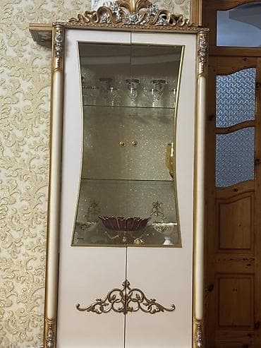 guzgu tek: Klassik üslubda qonaq otağı üçün mebel dəsti - Rəng və üslub: Krem — 2