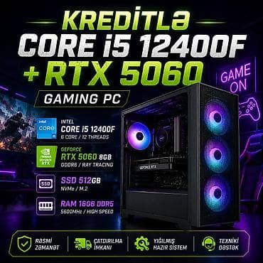 вытяжка 1000 куб м: Gaming PC | Core i5 12400F| RTX 5060 8GB| SSD 512GB| RAM 16GB DDR5| — 1