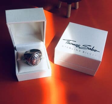 gümüş kişi üzükleri: Üzük, Thomas Sabo, Gümüş, Qaşsız — 12