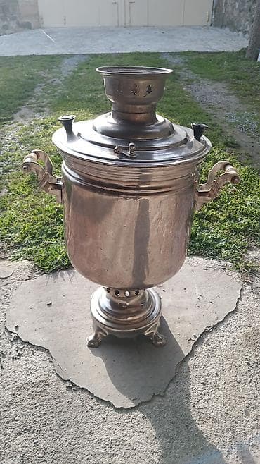 peçlər və kaminlər: İşlənmiş Od Samovar, 7 l, Pulsuz çatdırılma — 1