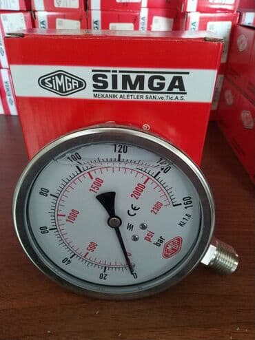manometr qiymeti: SİMGA mexaniki manometr - Brend: SİMGA (Mekanik Aletler San. ve Tic — 1