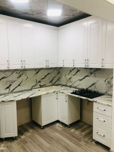 ucuz metbex mebelleri: Sifarişlə mətbəx dəsti, Özü çəkən petlələr, MDF, Kredit var, Pulsuz çatdırılma — 8