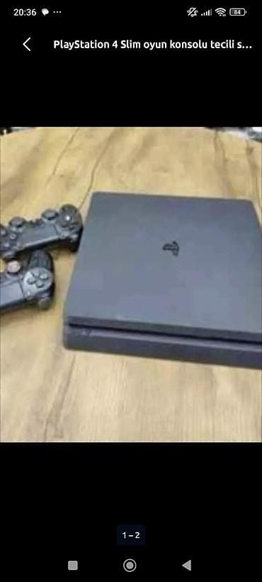 xbox one x: PlayStation 4 Slim oyun konsolu tecili satilir oyunlar var - Model — 1