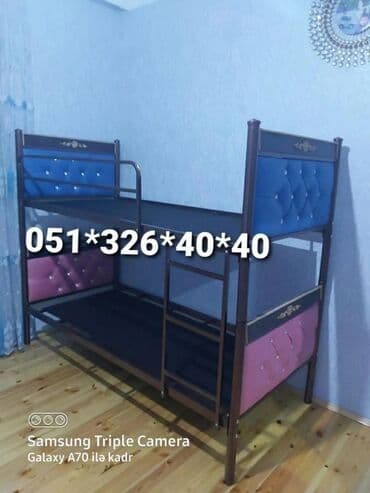 tek çarpayı: Oğlan və qız üçün, Yeni, Çarpayı, Matras ilə, Siyirməsiz — 11