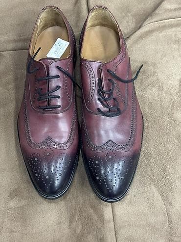 Туфли: Məhsul: Kişi dəridən klassik broq ayaqqabılar - Model: Wingtip/broq — 2