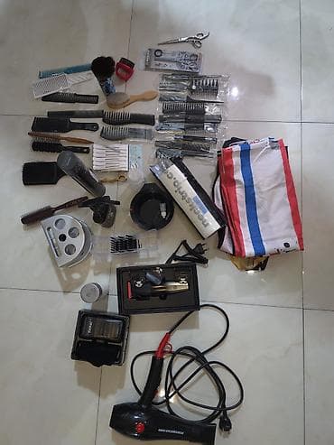 Ручные механические инструменты: Bərbər və saç kəsimi üçün tam dəst Peşəkar istifadə üçün müxtəlif — 4