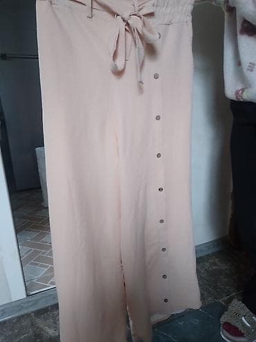 Şəxsi əşyalar: Şifon tərzli, açıq şaftalı rəngində qadın şalvar.real alucu — 1