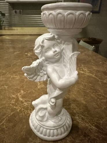 07 şəkilləri ağ: Fiqur, Gips, rəng - Ağ — 1