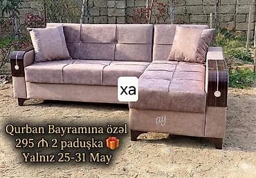 Qurban Bayramına özəl künc divan - L‑şəkilli, yumşaq və rahat