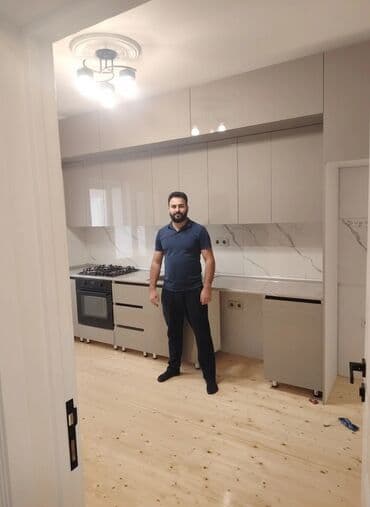 мебель в стиле лофт: Кухонный гарнитур на заказ, Самозакрывающие петли, Ламинат гладкий, Есть кредит, Бесплатная доставка — 6