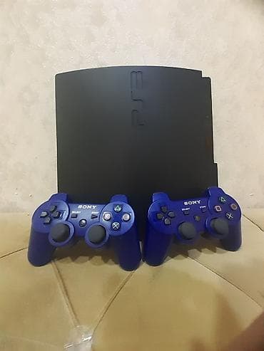 playstatio: PlayStation 3 Slim oyun konsolu dəsti - Model: PS3 Slim (yuxarıdan — 5