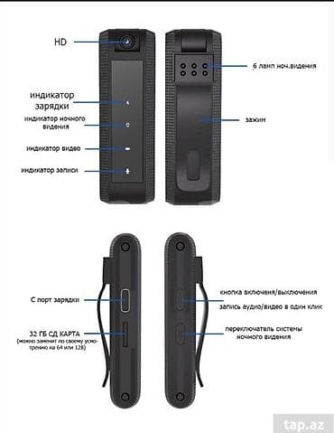 yadaş karti: Diktofon olchusu 7*2sm butun parametrleri shekiller bolumunde var — 4