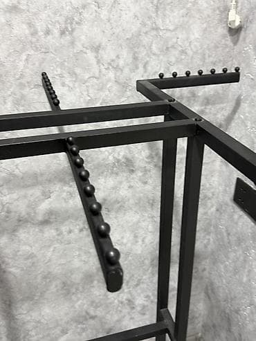paltar vitrini: Metal geyim asqısı/çoxşaxəli vitrin stendi - Material: qalın divarlı — 3