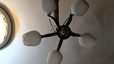 suse balon: Çılçıraq, 6 lampa, Şüşə — 1