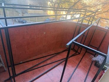 Metal karkaslı balkon örtüyü/konstruksiya - Material: qalın divarlı