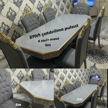 metbext divani: Mətbəx üçün, Açılmayan, Dördbucaq masa, 2 stul — 40