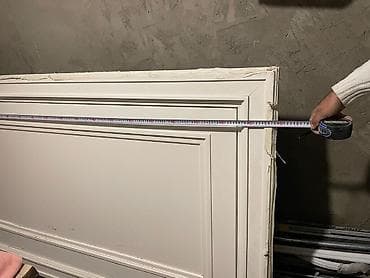 qapi ceftesi: Ağ rəngli dekorativ MDF panel/qapı üzü - Klassik panelli dizayn — 1