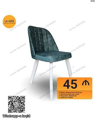 Masalar: Mətbəx üçün, Qatlanmayan, Stul — 1