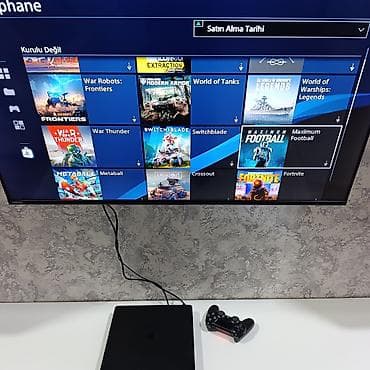 playsta: PS4 slim 500gb zavod plombu üzərində, 2 pult +20 oyun (akaunt və — 6
