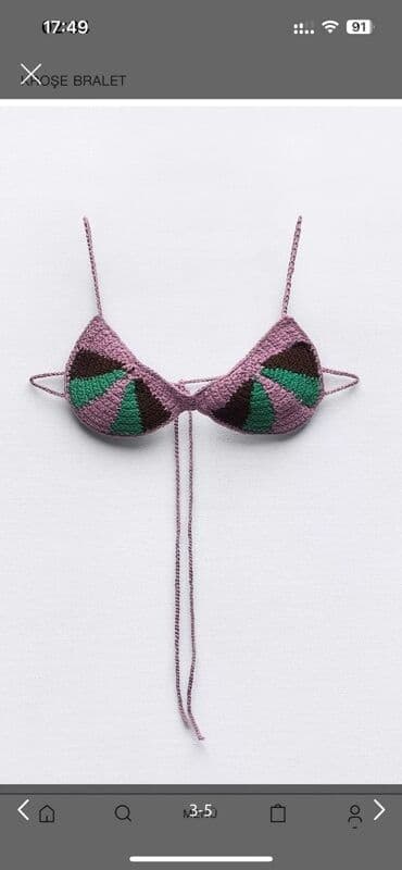 rus dilinde luget: Zara toxunma bralet. Tezedir s ve m razmer var — 3