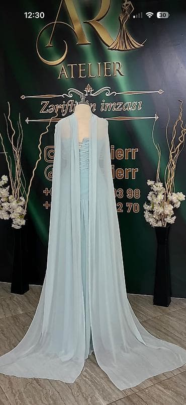 xonca satisi: Zərif və eleqant ziyafət donu satılır ✨ 👗 Dərzidə xüsusi tikilib 📏 — 3