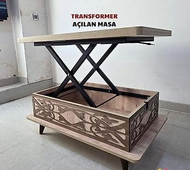 nerj stol: Jurnal masası, Yeni, Transformer, Laminat, Dördbucaq masa — 4